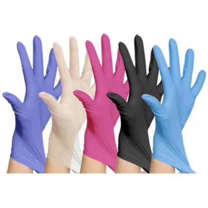 Black/Pink/Blue/Purple Nitrile Latex Free gloves best gloves cheap fast shipping amazon ebay