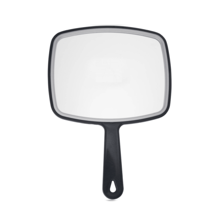 Hand Makeup Salon Hair Mirror, Black Handheld Mirror with Handle